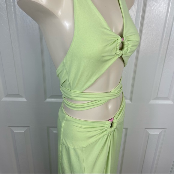WHITE FOX read my mind maxi skirt 2PC SET green white fox crop top set M - Picture 7 of 17